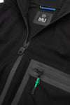 Felpa tecnica full zip con cappuccio DNJ nero-Dan John