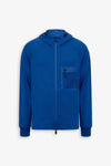 Felpa tecnica full zip con cappuccio DNJ royal-Dan John