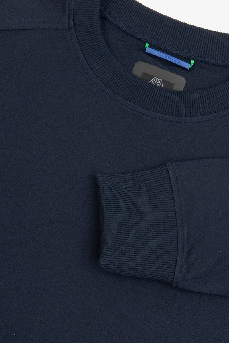 Felpa tecnica girocollo DNJ blu-Dan John