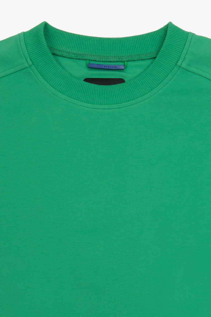 Felpa tecnica girocollo DNJ verde-Dan John