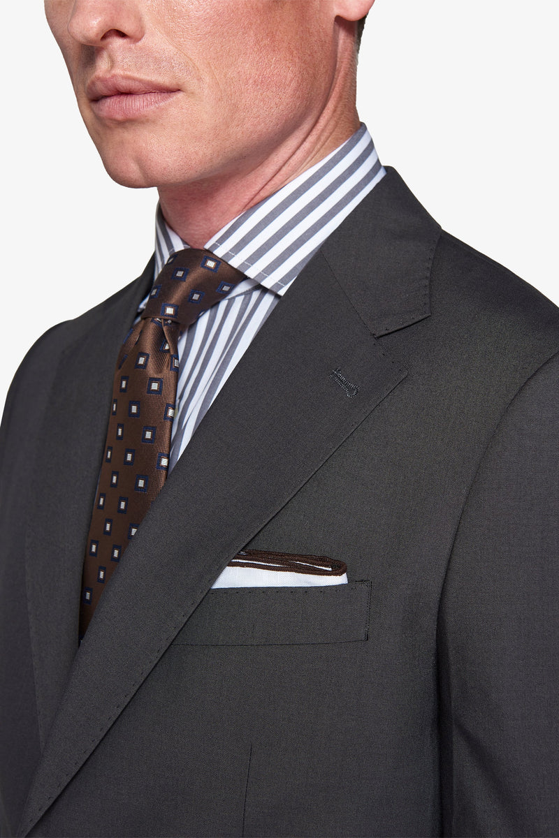 Giacca da abito classico grigia slim-Dan John