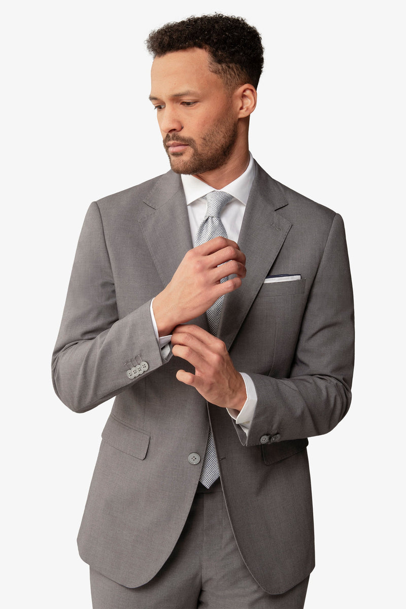 Giacca da abito melange grigio-Dan John