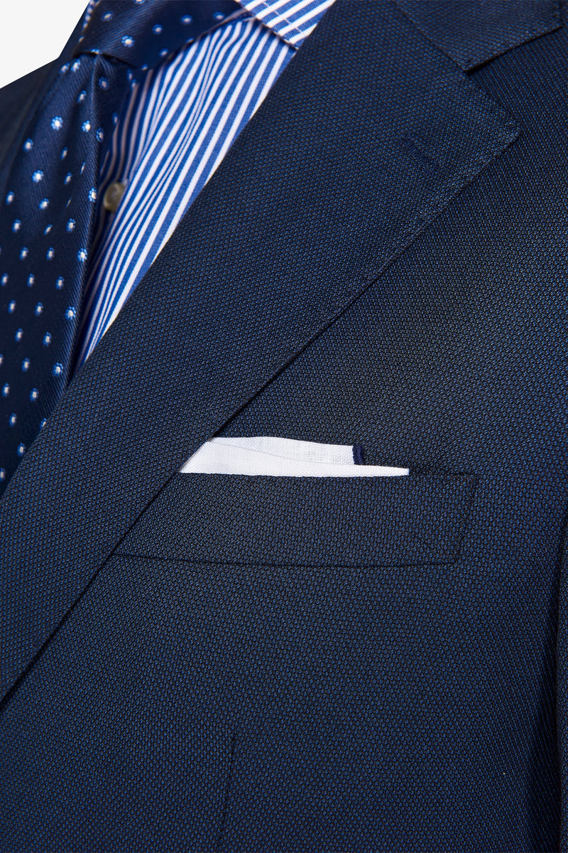 Giacca da abito occhio di pernice blu-Dan John