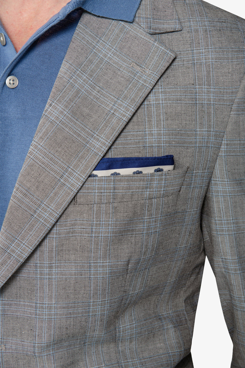 Giacca da abito principe di galles polvere slim-Dan John