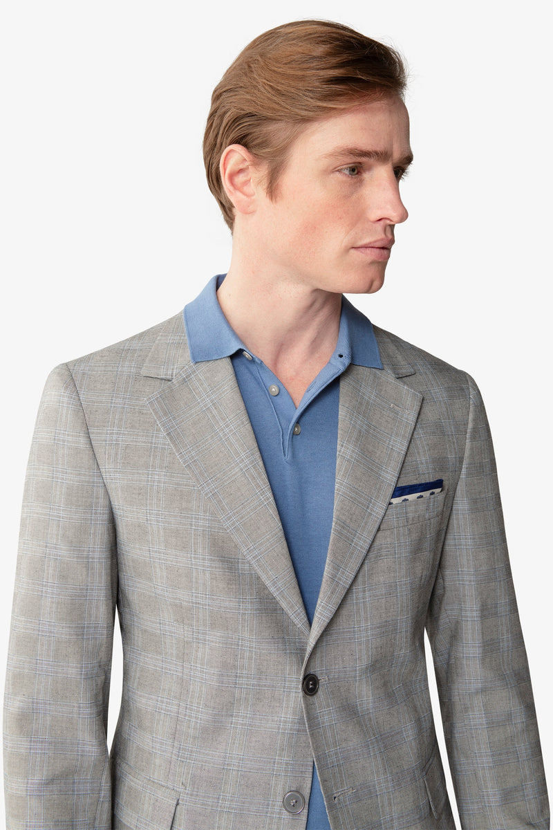 Giacca da abito principe di galles polvere slim-Dan John