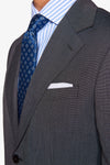 Giacca da abito trama punto a spillo antracite slim-Dan John