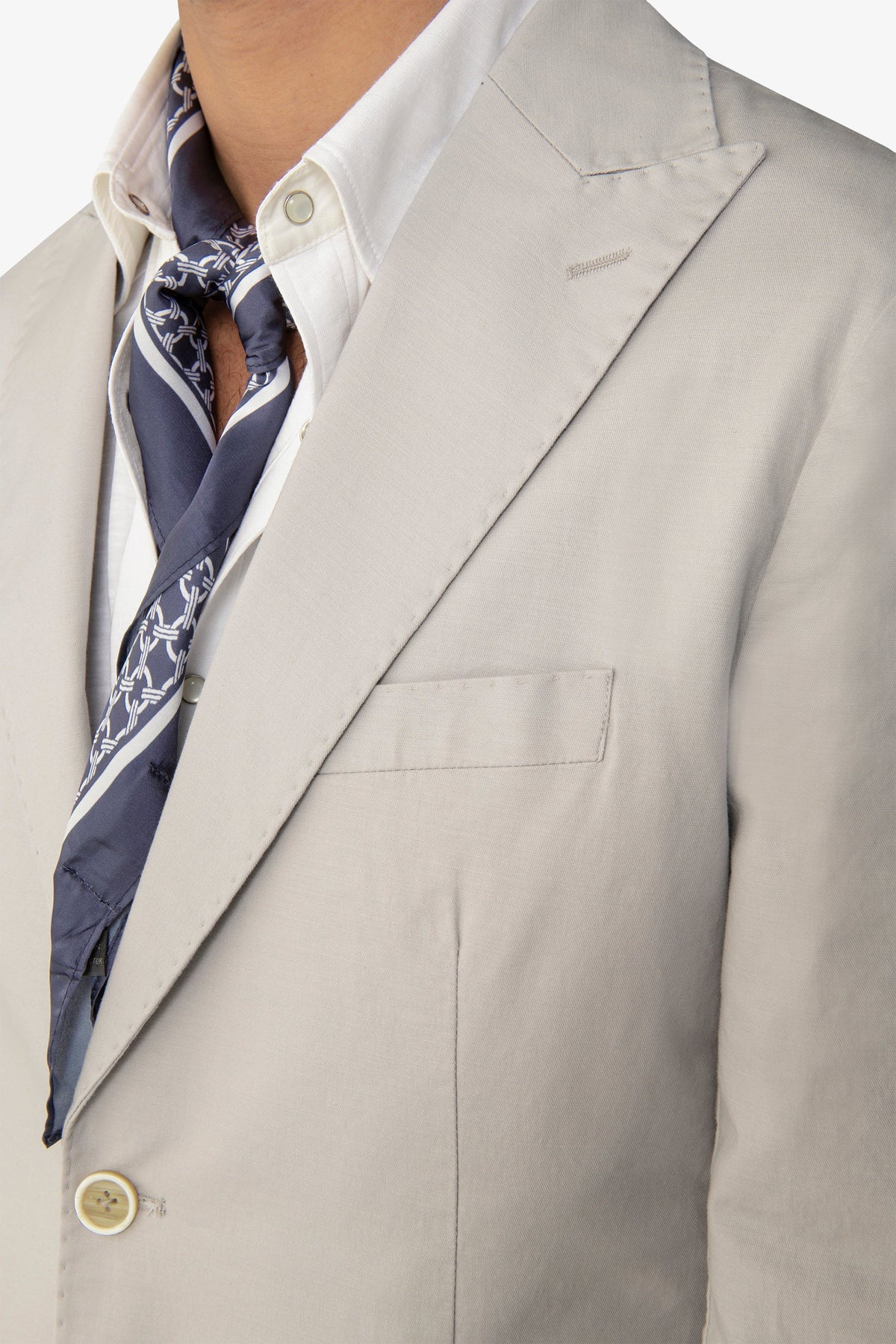 Giacca destrutturata in cotone polvere-Dan John