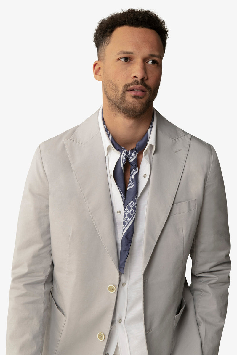 Giacca destrutturata in cotone polvere-Dan John