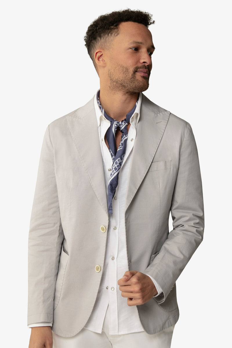 Giacca destrutturata in cotone polvere-Dan John