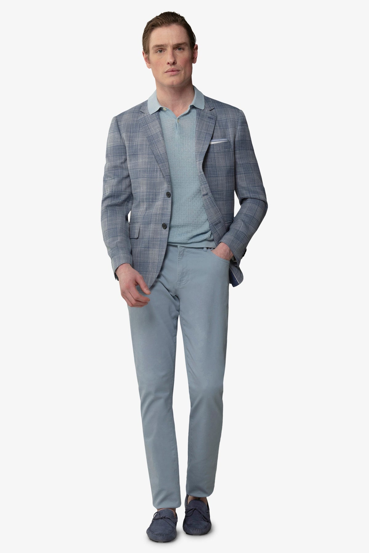 Giacca fantasia principe di Galles melange-Dan John