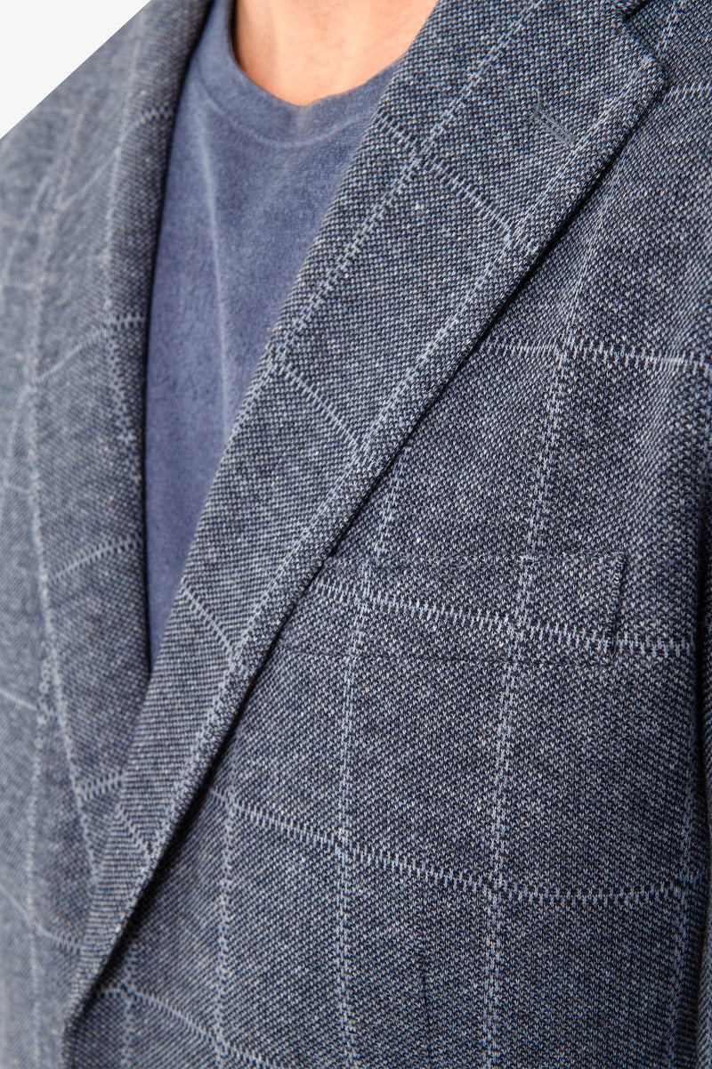 Giacca in jersey a quadri slim-Dan John