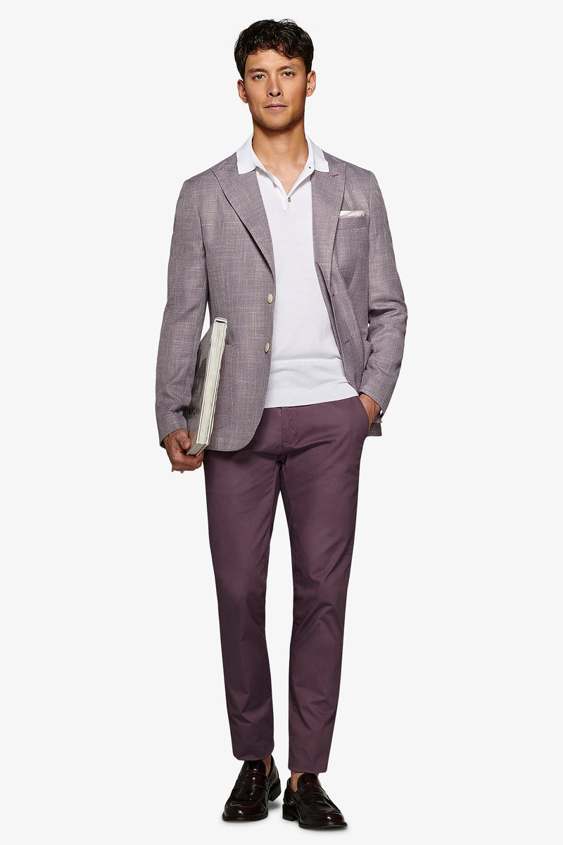 Giacca melange melanzana-Dan John