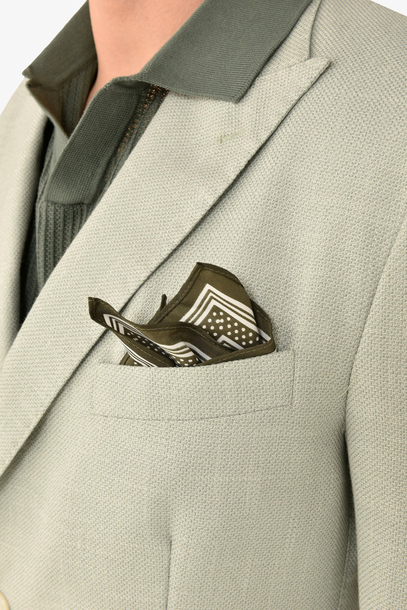 Giacca melange salvia-Dan John