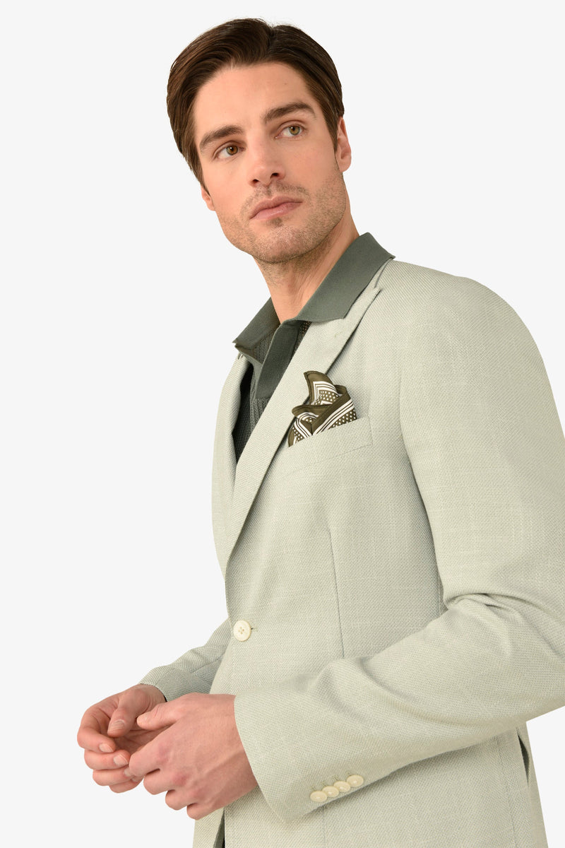 Giacca melange salvia-Dan John