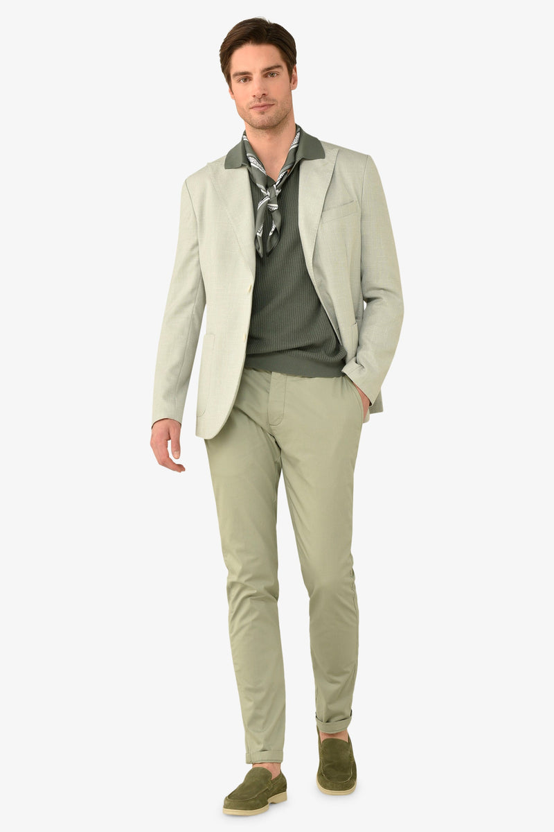 Giacca melange salvia-Dan John