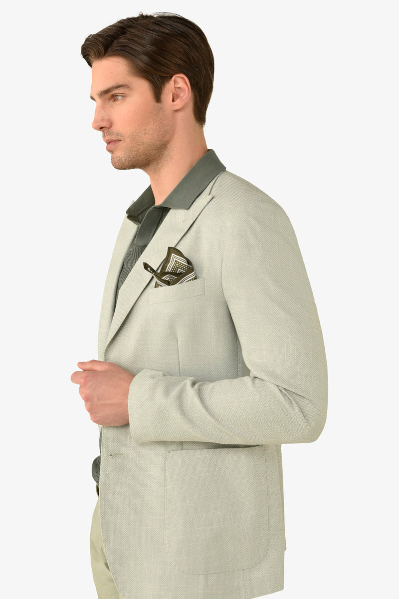 Giacca melange salvia-Dan John