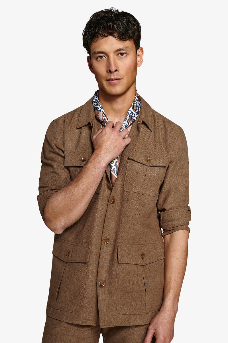 Giacca sahariana armaturata terra-Dan John