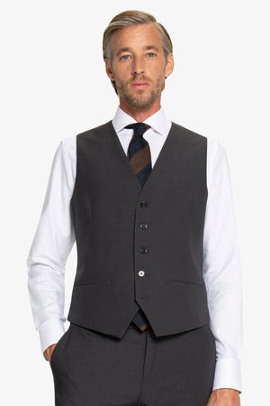 Gilet classico grigio scuro-Dan John