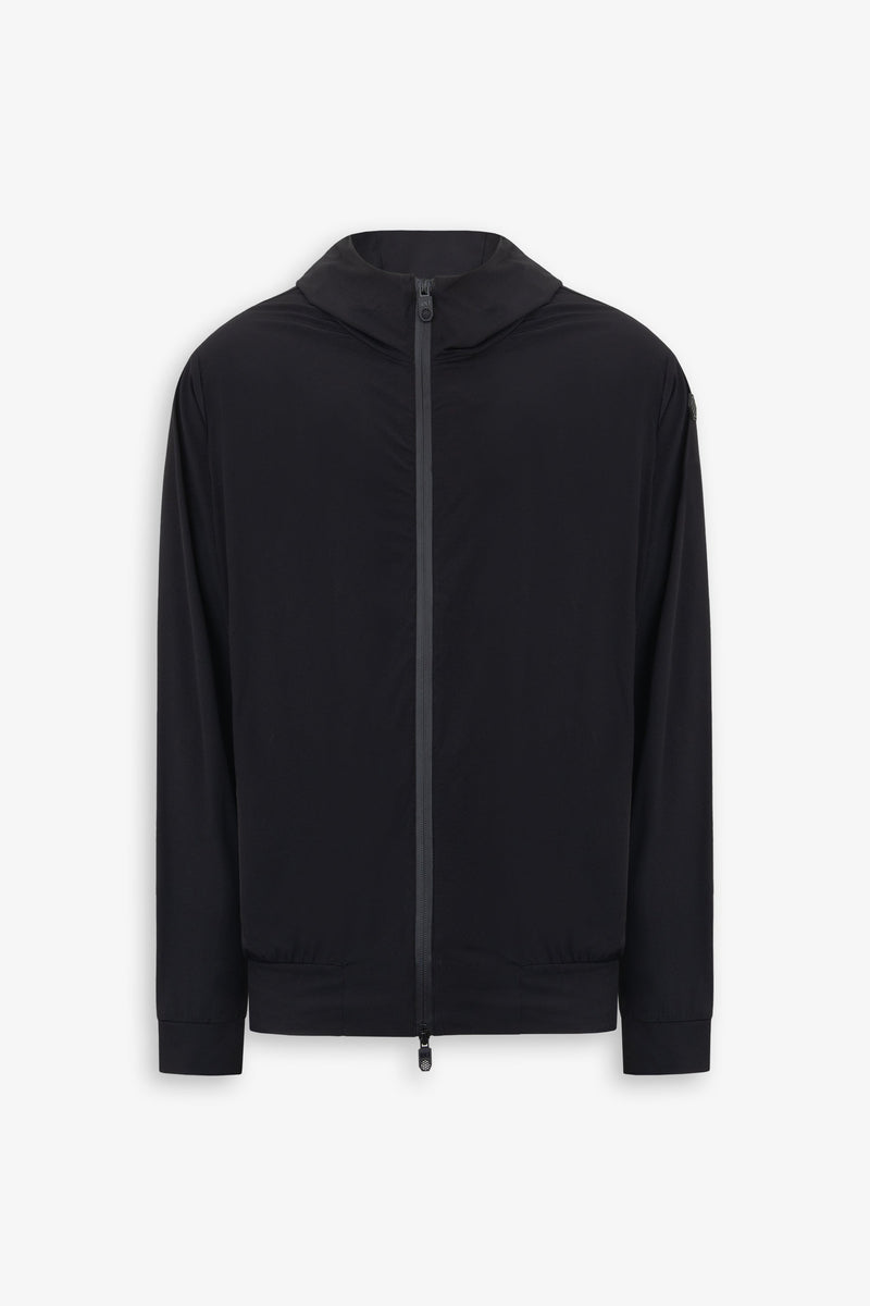Giubbino modello felpa full zip DNJ nero-Dan John