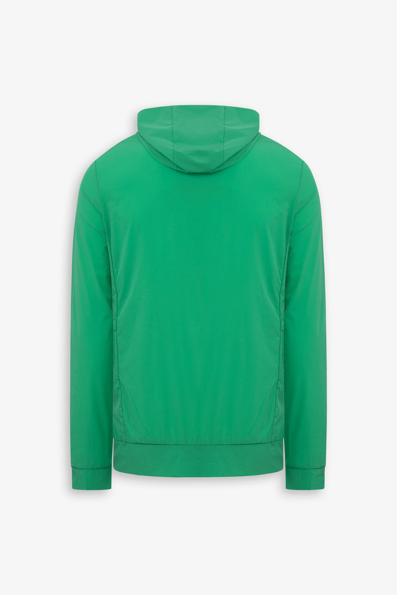 Giubbino modello felpa full zip DNJ verde-Dan John