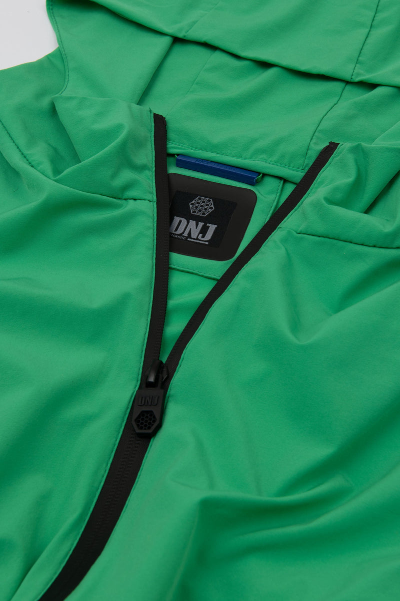 Giubbino modello felpa full zip DNJ verde-Dan John