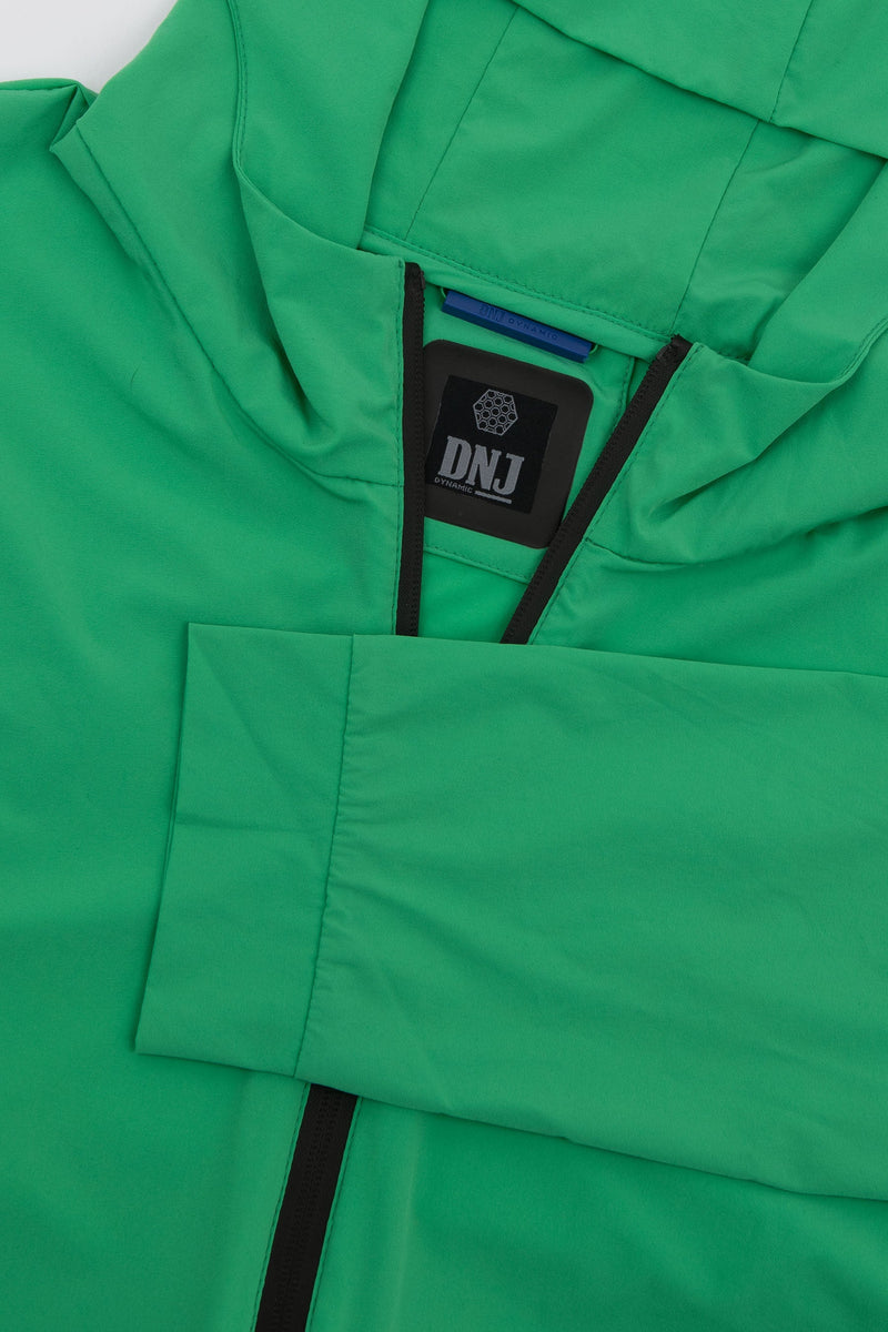 Giubbino modello felpa full zip DNJ verde-Dan John