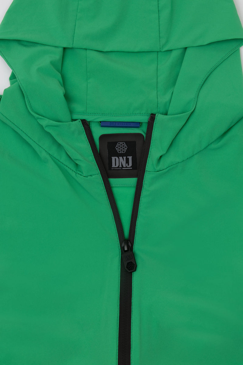 Giubbino modello felpa full zip DNJ verde-Dan John