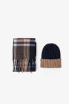 Kit sciarpa e cappello beanie blu-Dan John