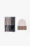 Kit sciarpa e cappello beanie panna-Dan John