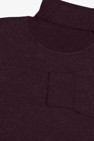 Maglia dolcevita basic bordeaux-Dan John