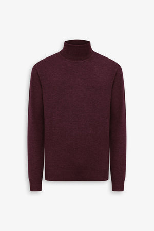 Maglia dolcevita basic bordeaux-Dan John