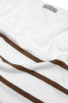Maglia girocollo a righe biscotto-Dan John