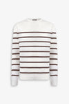 Maglia girocollo a righe biscotto-Dan John