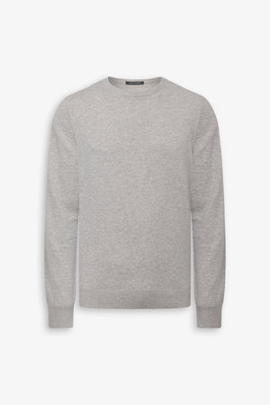 Maglia girocollo cotone grigio-Dan John
