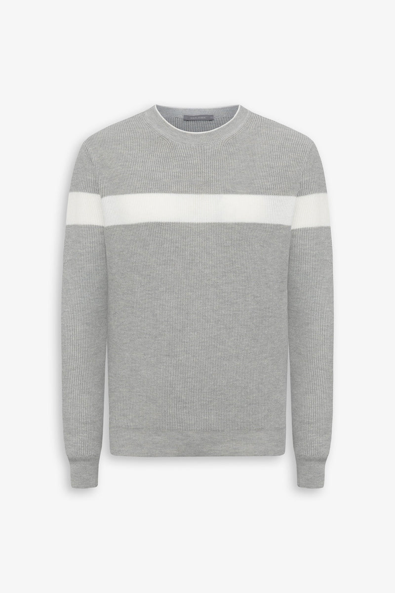 Maglia girocollo riga piazzata polvere-Dan John