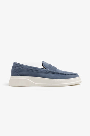 Mocassino Penny suede denim-Dan John