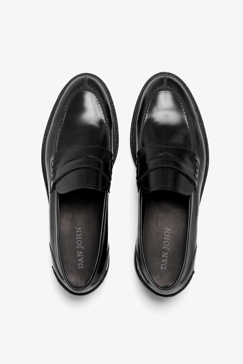 Mocassino college nero-Dan John