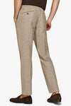Pantalaccio misto lino gessato beige-Dan John
