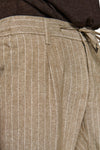 Pantalaccio misto lino gessato beige-Dan John