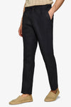 Pantalaccio misto lino nero-Dan John