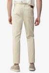 Pantalone 5 tasche stretch crema-Dan John