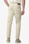 Pantalone 5 tasche stretch crema-Dan John