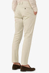 Pantalone chino armaturato crema slim-Dan John
