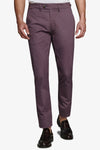 Pantalone chino armaturato melanzana slim-Dan John