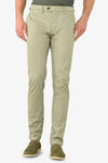 Pantalone chino armaturato salvia slim-Dan John