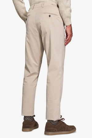 Pantalone chino gabardina stretch beige-Dan John