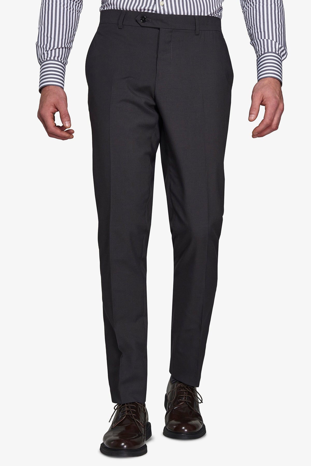 Pantaloni da abito classico grigio slim-Dan John