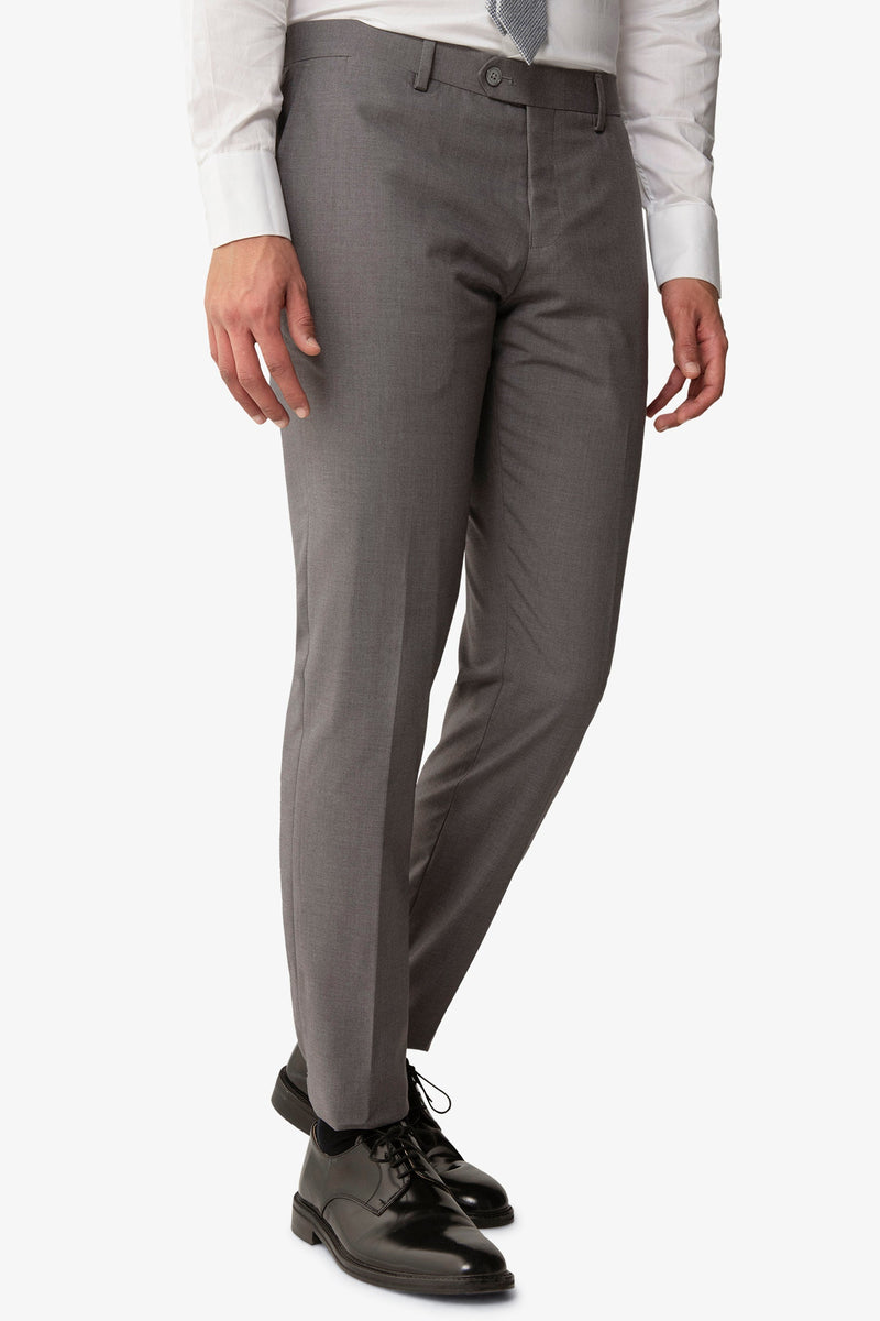 Pantalone da abito melange grigio-Dan John
