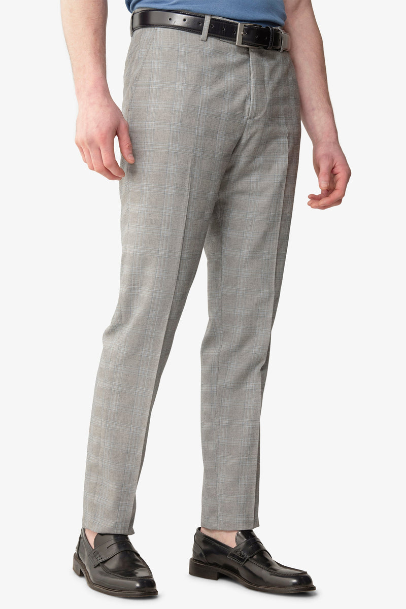 Pantalone da abito principe di galles polvere slim-Dan John