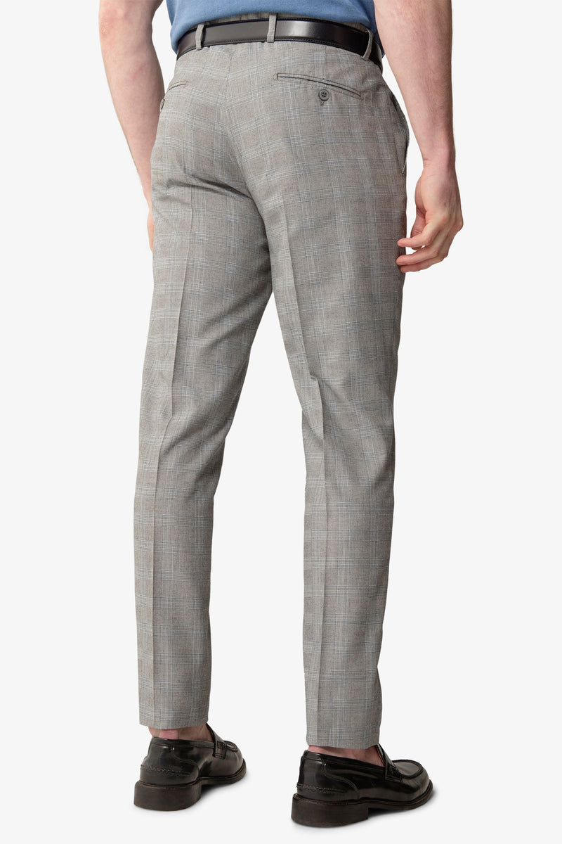 Pantalone da abito principe di galles polvere slim-Dan John